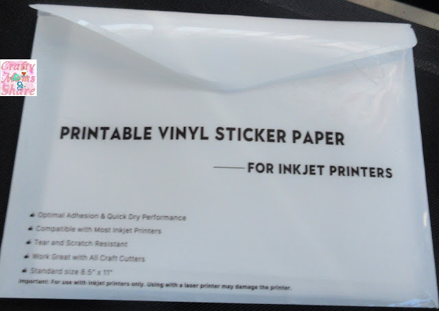 Crafty Moms Share: Printable Vinyl Sticker Paper Projects -- Crafty Sundays